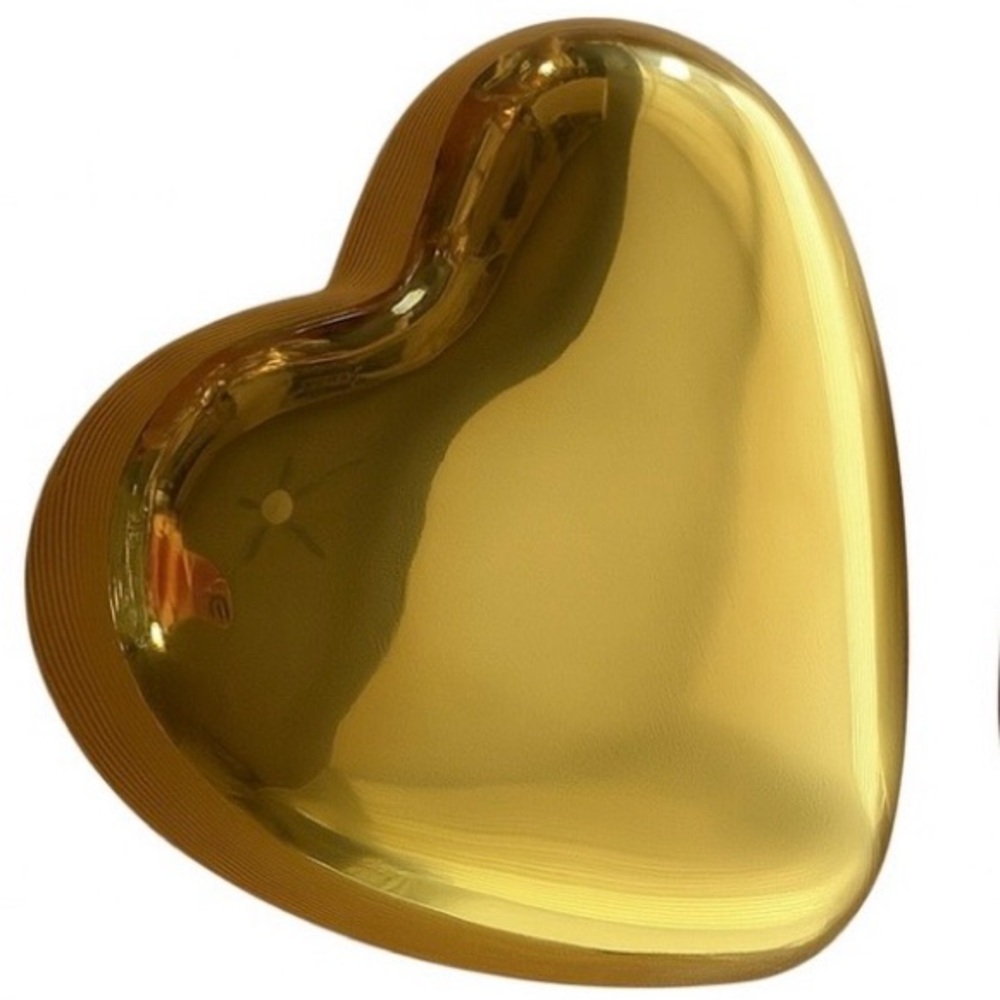 Vintage Twoโs Company Gold Puffy Heart Paperweight Love & Anniversary Gift